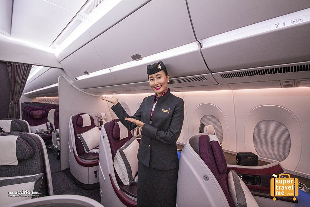 Qatar Airways Business Class Cabin