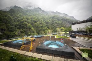 Outdoor hot spring at Silks Place Taroko