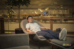 Adrian Eugene Seet at Cathay Pacific Lounge at Changi Airport T41G7A1629