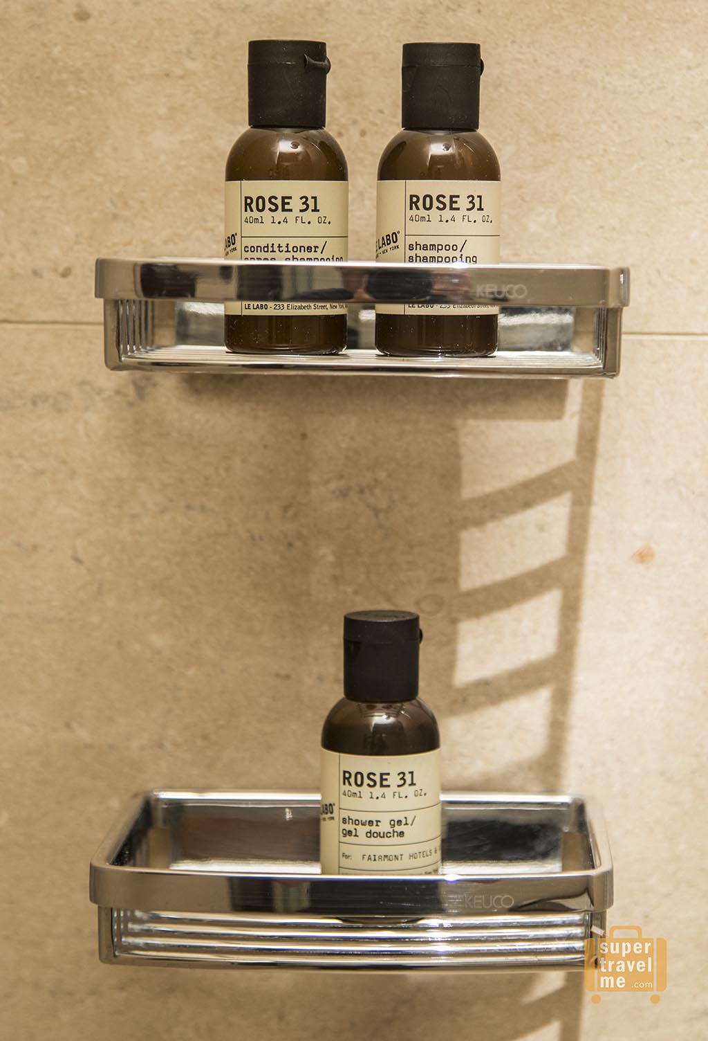 My favourite Le Labo Rose 31 scented amenities - a standard of Fairmont Hotels around the world