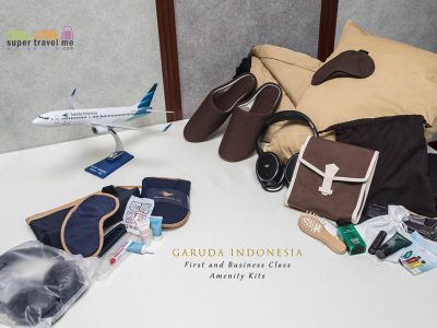 Garuda Indonesia First and Business Class amenity kit cover photo