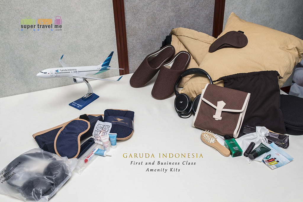 Garuda Indonesia First and Business Class amenity kit cover photo