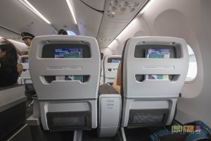 Silkair Boeing 737 MAX 8 Business Class seat back