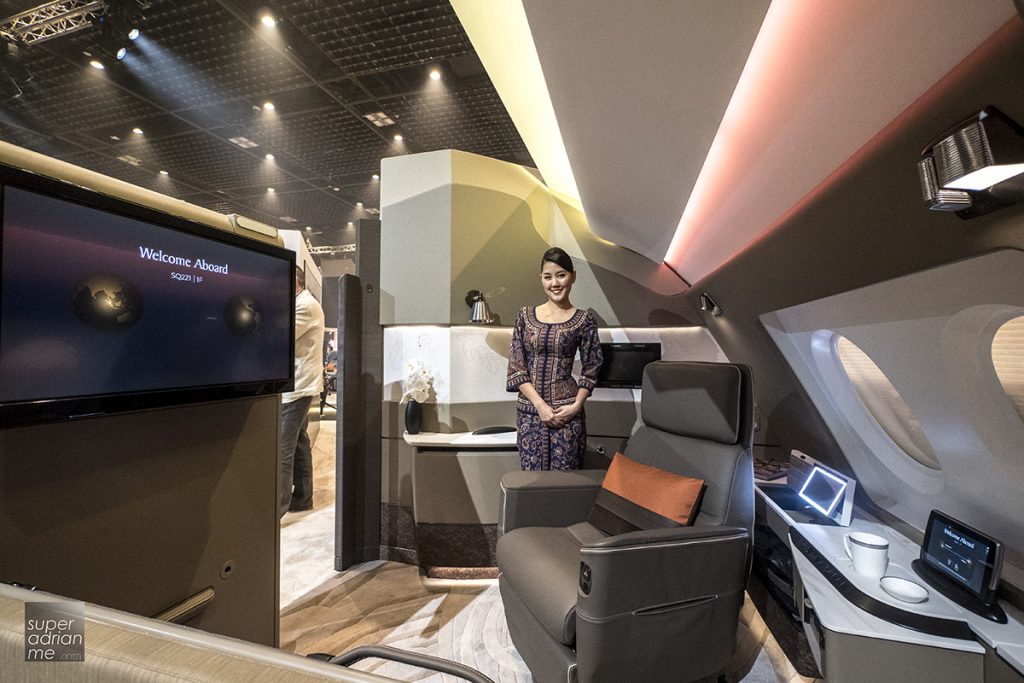 Singapore Airlines A380 new Suites business class