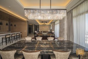 Fairmont Jakarta - Presidential Suite Dining and Living room