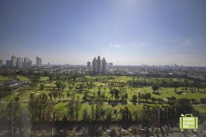 The view from the Senayan National Golf Course in Jakarta from Fairmont Jakarta