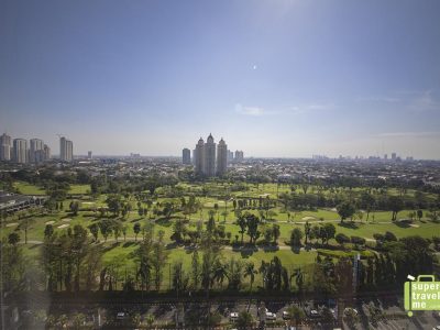 The view from the Senayan National Golf Course in Jakarta from Fairmont Jakarta