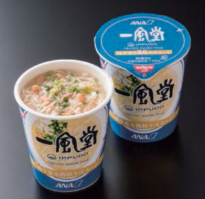 IPPUDO TRITON Noodle Soup served on ANA Premium Economy