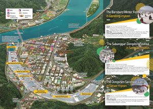Hwacheon Sancheoneo Ice Festival map from 2017 (Source: Narafestival.com)