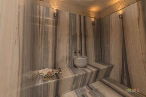 Private Hammam spa room in the Aruru King Suite at Ariana Sustainable Luxury Lodge in Cappadocia, Turkey