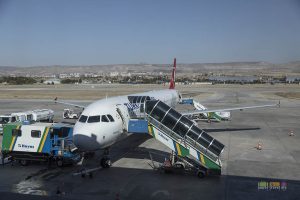 Turkish Airlines flight at Kayseri Airport (ASR)
