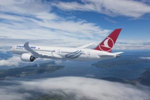Boeing [NYSE:BA] and Turkish Airlines announced they have finalized a firm order for 25 787-9 Dreamliners with options for five more airplanes. This rendering shows the airplane in Turkish Airlines livery. (Boeing illustration) (PRNewsfoto/Boeing)