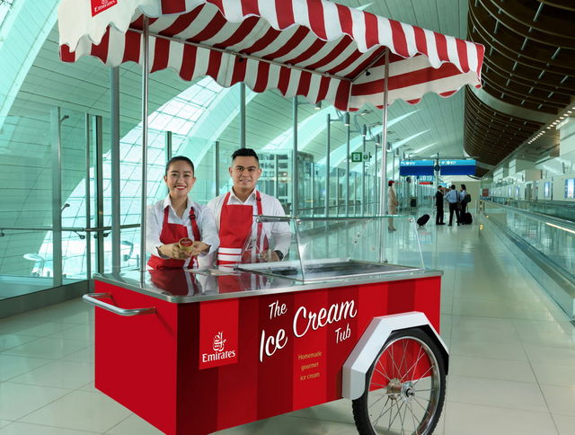 Summer just got cooler with Emirates’ complimentary ice cream service (Emirates photo)