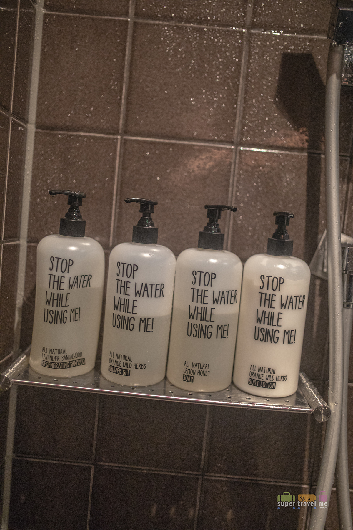 Stop the Water While Using Me toiletries