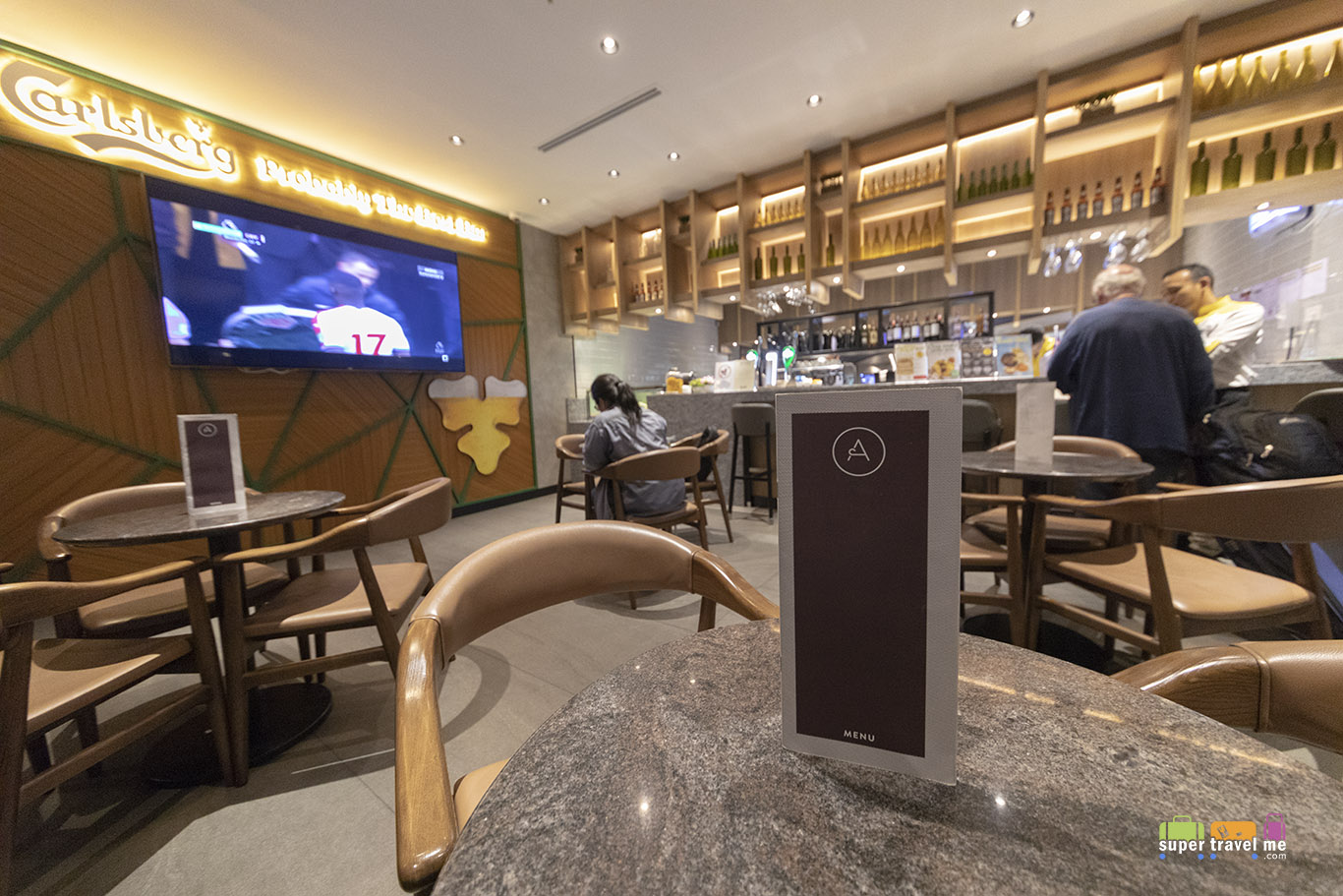 The Bar at Plaza Premium Lounge just next to Aerotel Kuala Lumpur
