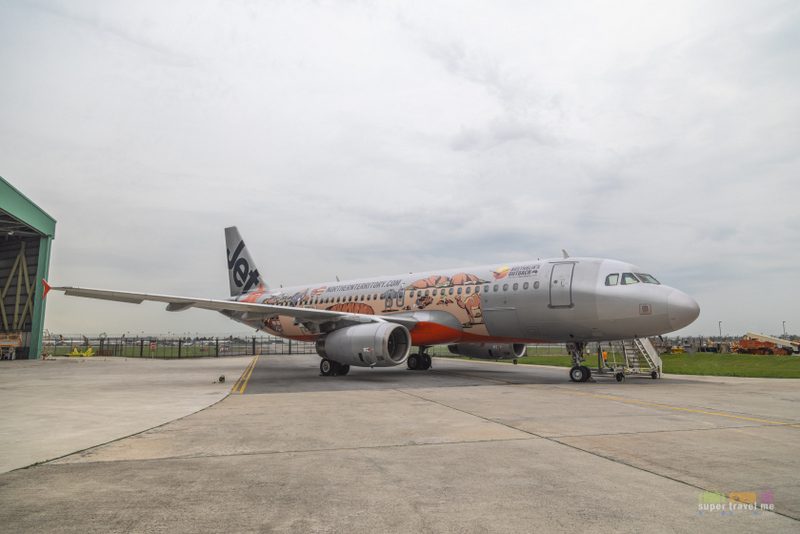 Jetstar Asia's latest special livery featuring Northern Territory unveiled on 18 October 2018