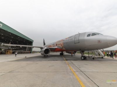 Jetstar Asia's latest special livery featuring Northern Territory unveiled on 18 October 2018