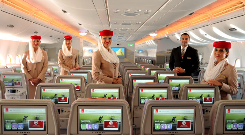 Emirates Cabin Crew in Economy Class (Emirates photo)