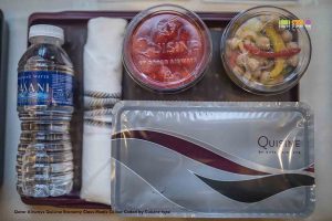 Qatar Airways Quisine Economy Class Meal Presentation