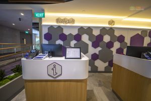 Manned counters at Mission Control at YOTELAIR Changi
