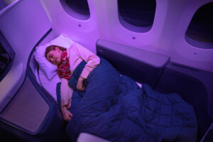 Air New Zealand Business Premier Luxe Night Shot