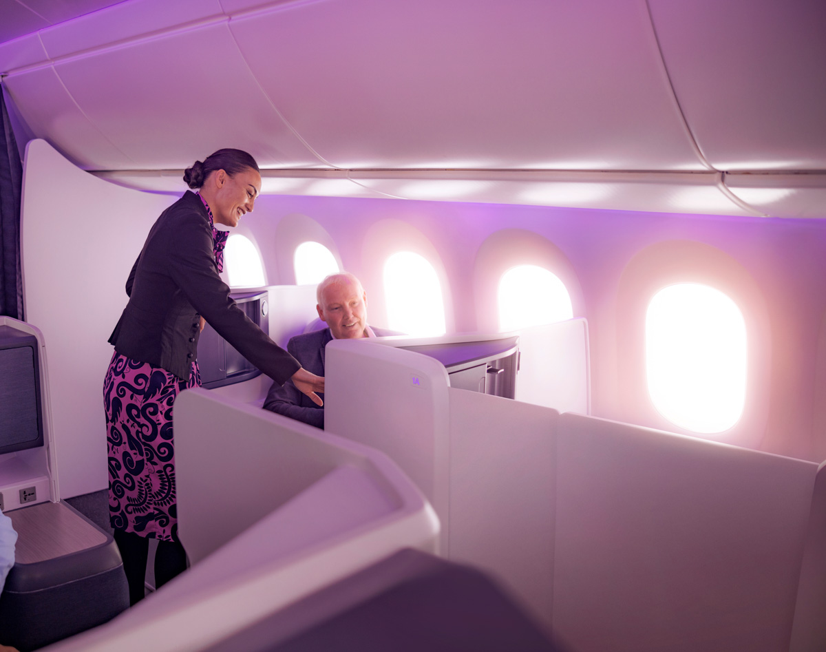 Air New Zealand - - BP Luxe with door closed with Passenger