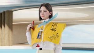 Korean Air releases a new safety video featuring virtual humans
