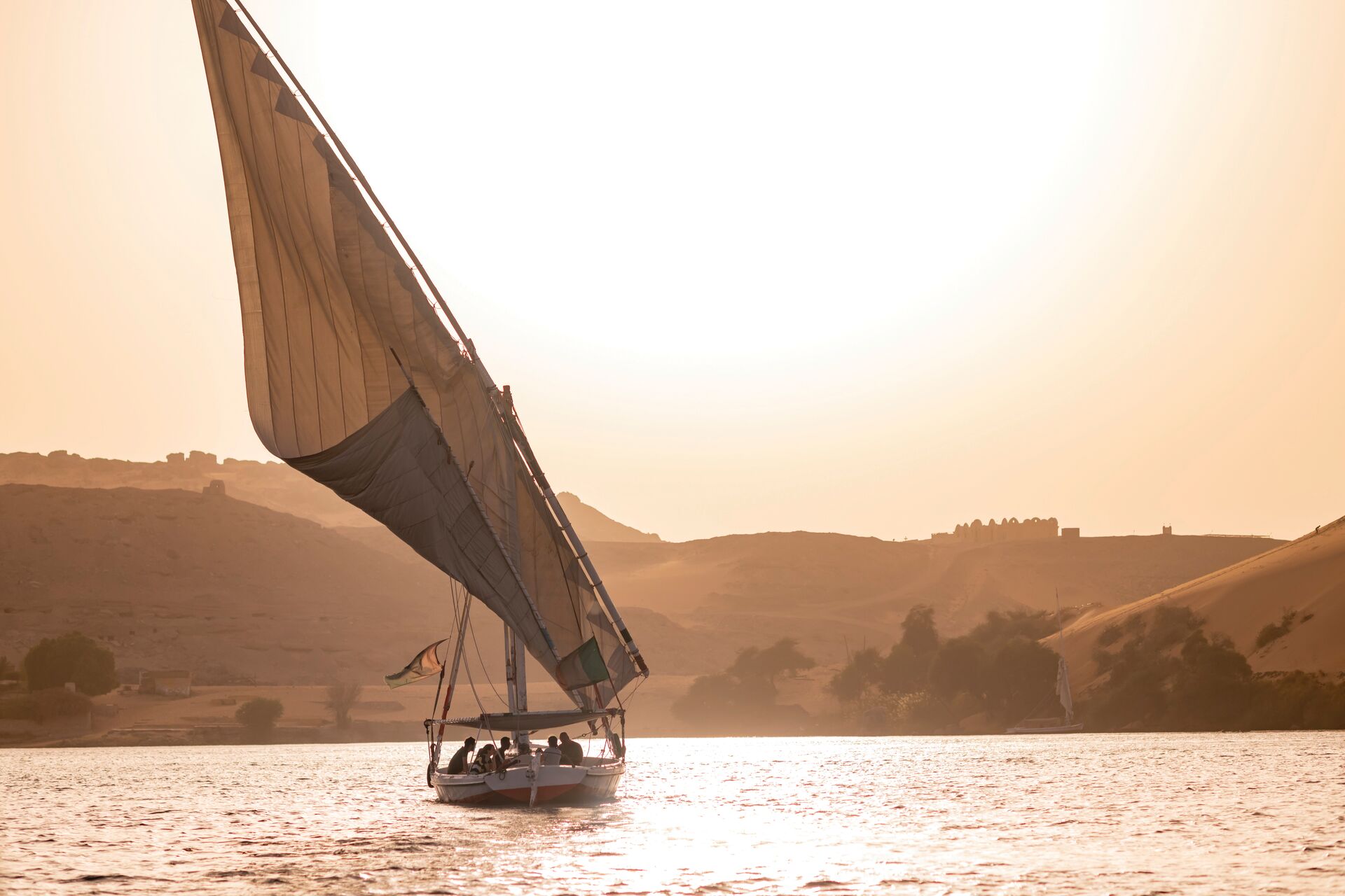 Passport Moments- Felucca sailing in Egypt (Luxury Gold photo)